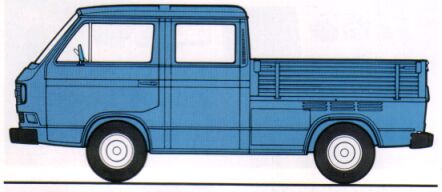 Doppelkabine - Abbildung aus dem VW-Prospekt